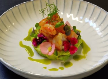 Fine dining plating technique