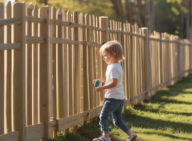 Close-up of a sturdy child safety gate locking mechanism ensuring secure closure.