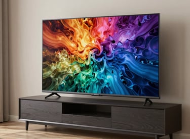 A side-by-side comparison chart of internet and mobile plans on a tablet screen.