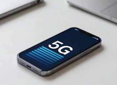 A side-by-side comparison chart of internet and mobile plans on a tablet screen.