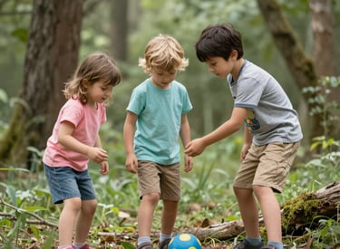 A family smiling together outdoors, symbolizing warmth and care.