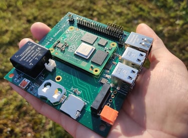 an expansion PCB for Raspberry CM4 module