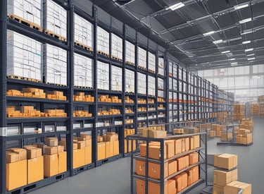 A close-up of a data dashboard displaying logistics metrics.