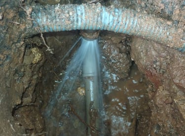 a water pipe with a hose attached to it
