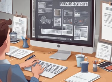 a man riding a skateboard down a street next to tall buildings