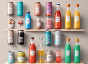 A cozy wooden shelf displaying a variety of handmade ceramic mugs.