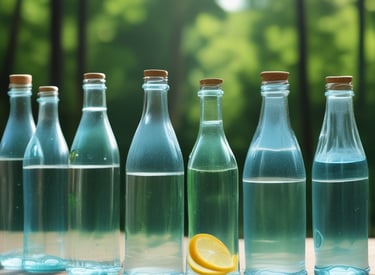 A collection of natural soy candles lit softly in a calm room.