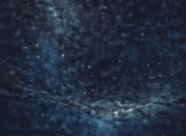 A vibrant logo design with luminous blue and gold highlights.