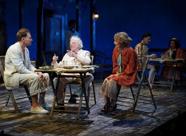 On stage with Tim Daly, Austin Pendleton, Jean Lichty, Michael Leigh Cook and Alena Acker