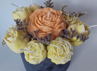 Rankų darbo sojų vaško žvakės. Panevėžyje. Originali dovana