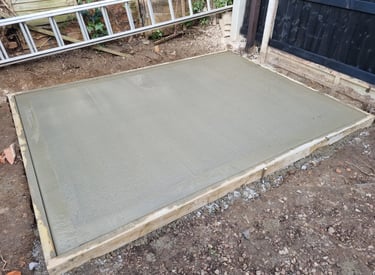 Concrete bases - lawtons landscapes