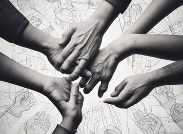 A professional team working together, symbolizing collaboration and success.