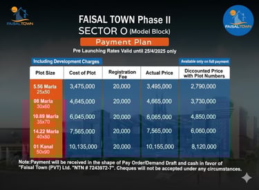 faisal town phase 2 faisal town phase2 faisal town phase 2 payment plan faisal town phase ii faisal
