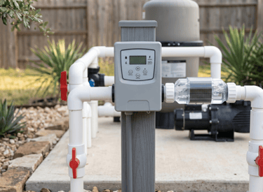 Salt system repair equipment for a residential pool in Round Rock TX