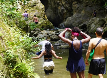 Hidden Waterfall in the Sierra Nevada of Santa Marta