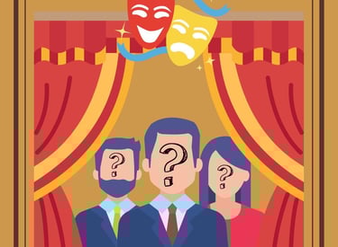 Portada de "La farsa - Una tragicomedia de impostores"