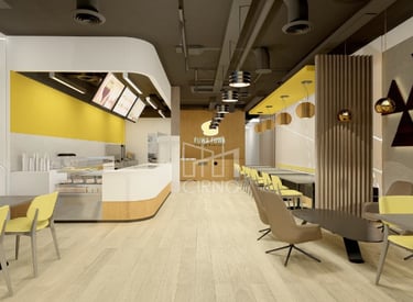 FUWA FUWA Restaurant in Chinook Calgary designed by Cirno design