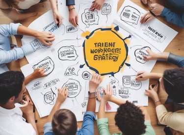 An image depicting a brainstorming session with a diverse team.