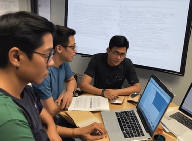 A team brainstorming digital strategies.
