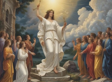 a man riding a skateboard down a street next to tall buildings