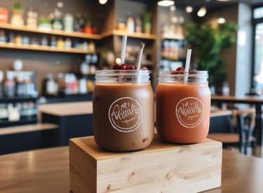 A 3D illustration featuring a series of shopping-related elements such as a shopping basket, a target, a lightbulb, a paper bag, and various charts or graphs. These objects are positioned on a dark green stepped platform, suggesting elements of business and marketing.