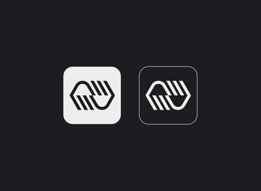 Black and white app icon design for cloud infrastructure service Zolerani.