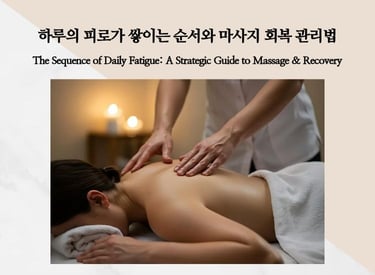 A person receiving a back massage for daily fatigue recovery
