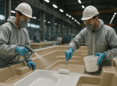 alt="production piscine polyester maroc"