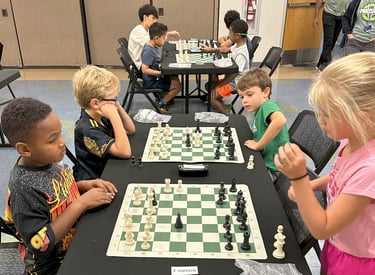 Children playing at a chess tournament at the Henderson Multi-Gen Rec Center in NV