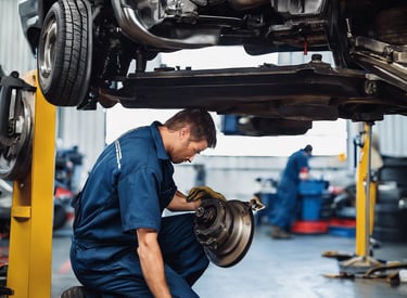 A green sports car with a surfboard on the roof