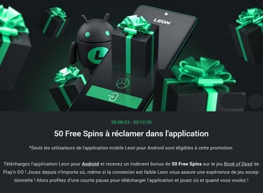 Application Léon Casino