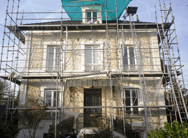 Ravalement de façade maison individuelle à Sartrouville