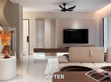 Plain Hall to Luxury Home Interior Makeover in Dahanu by TrustedFix