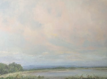 SOARING ON SUMMER'S BREEZE - Painting by Mary Kersell