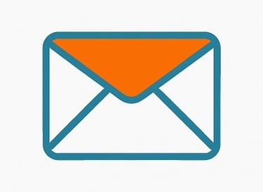 a mailbox with an envelope and a envelope