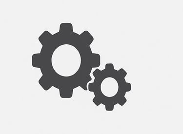 a pair of gearsets with gears on them