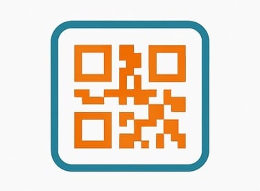 a qr coder with a qr code on it