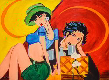 Oh La La Painting by Yous at Rabat Studio