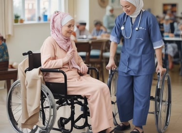 a nurse and a nurse in a hospital room