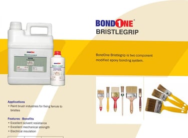 Bondone bristilegrip epoxy adhesive system