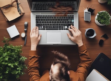 A portrait of author Kevin J. Bourque in a cozy writing space.