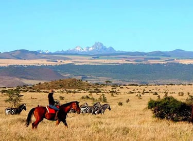 Horseback riding-Mount Kenya