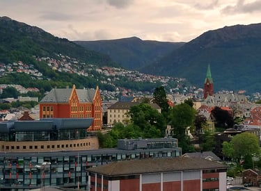 The beautiful city of Bergen in Norway