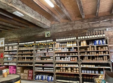 boutique de produits locaux de Normandie à l'écomusée de la pomme et du cidre