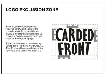 Carded Front logo exclusion zone