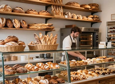 Modern minimalist website homepage for a local artisan, featuring clean white and gray tones.