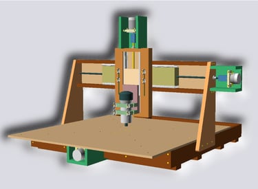 Projeto 3D da Fresadora CNC da Artefaktus ARTM-02 