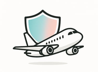 a plane with a shield shield on it