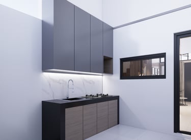 Dapur rumah tipe Zavara Maharupa Village desain minimalis
