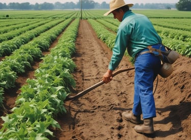 A bustling indoor market scene featuring a variety of crates and containers used for storage and transport. The market is filled with signs written in Japanese, hanging from above, adding to the authenticity and cultural vibe of the setting. The floor is wet, suggesting recent activity or cleaning. Workers are seen in the midground, busy with their tasks in this organized yet crowded space.